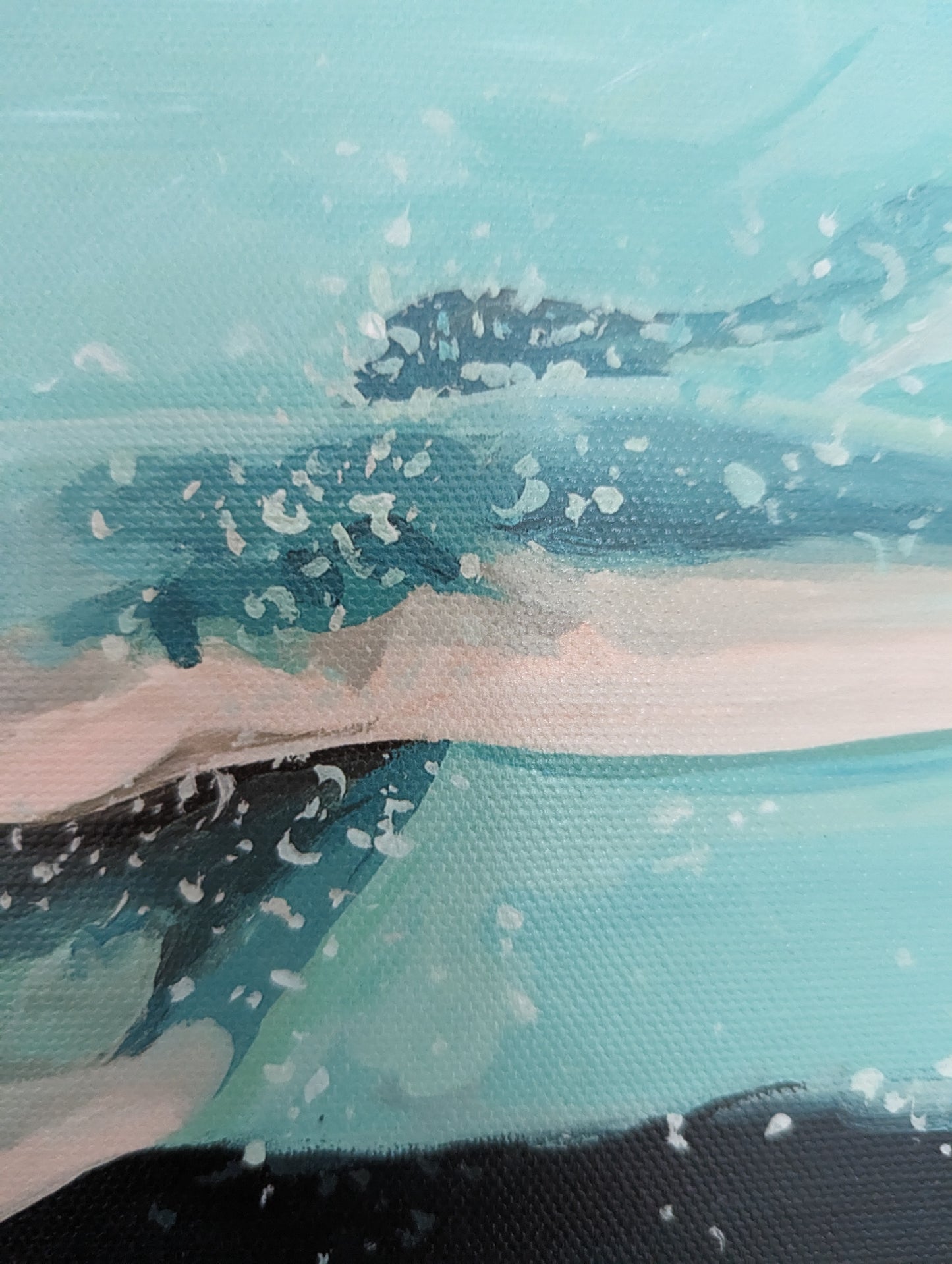 Swimming - Print on canvas