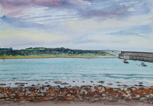 Breakwater, Warrnambool - original watercolour