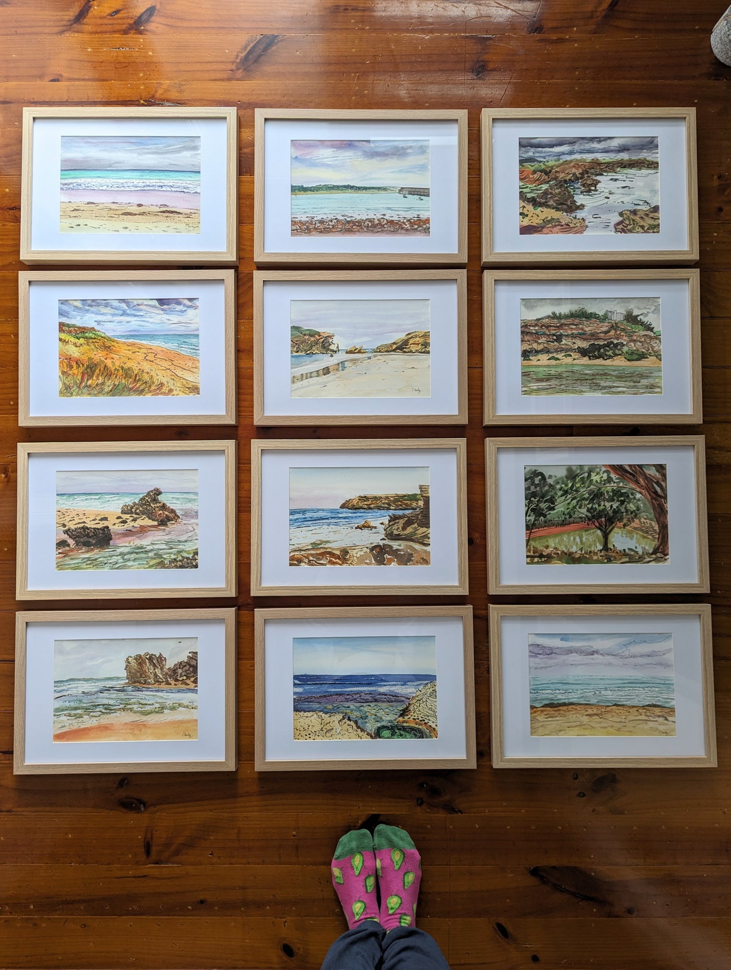 The dam at Daylesford - Original watercolour