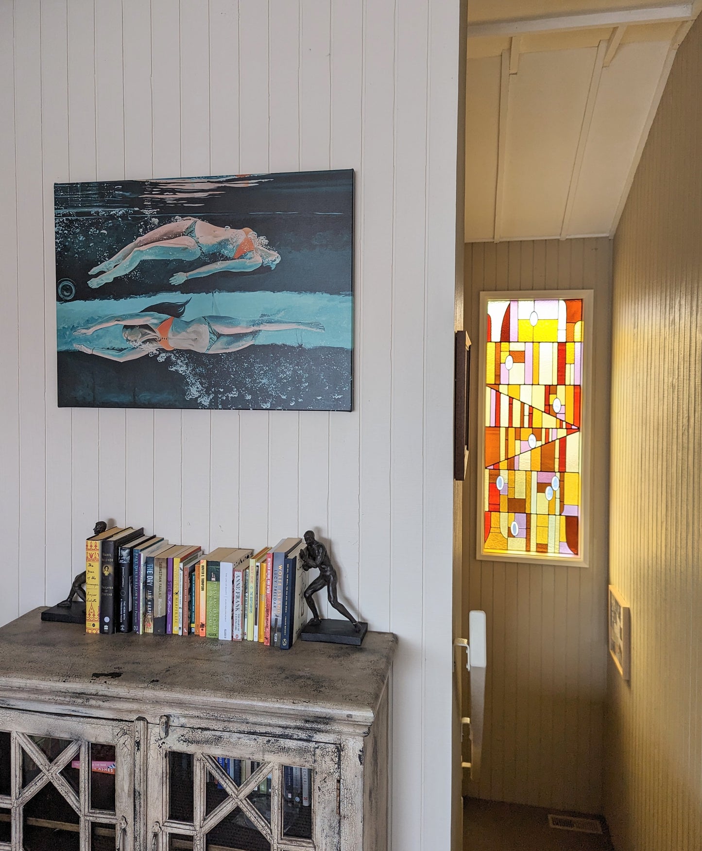 Swimming - Print on canvas