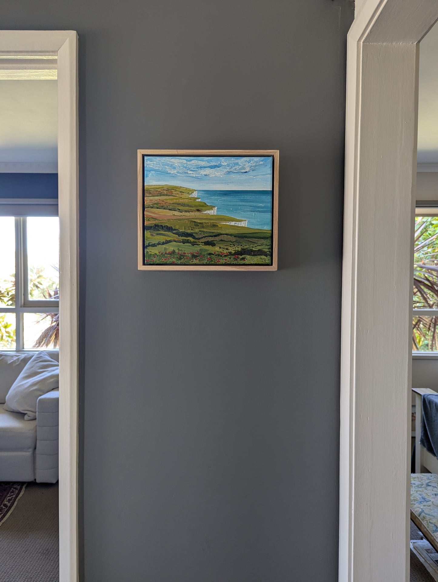 Poppies and Sailboats - original painting