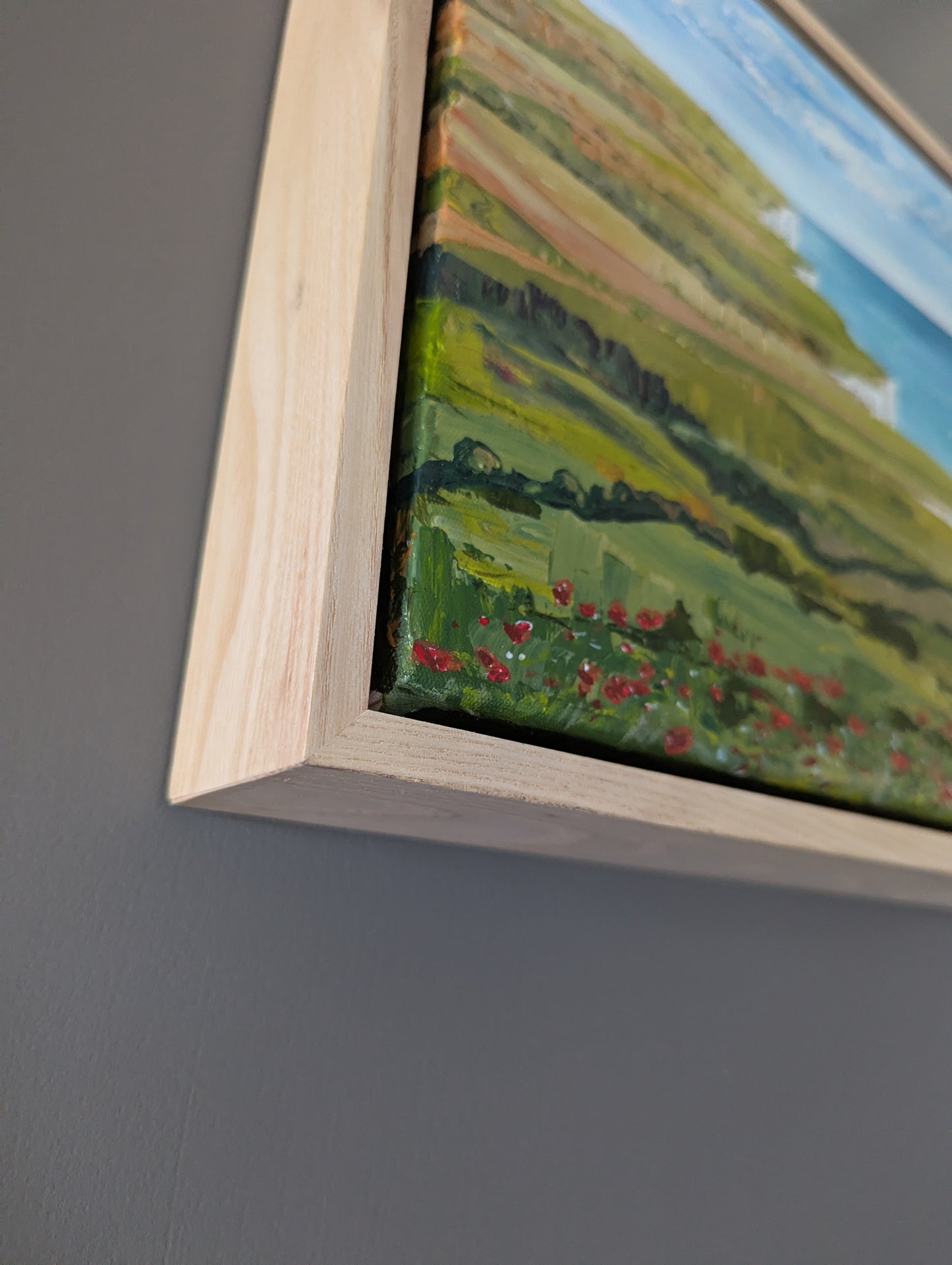 Poppies and Sailboats - original painting