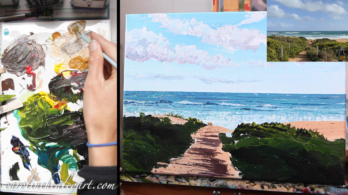 CHAPTER 4: HOW TO PAINT THE COASTAL VEGETATION - MINI WORKSHOP with Caroline Healey